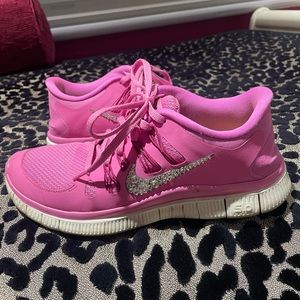 Bedazzled Nike Free Sneakers